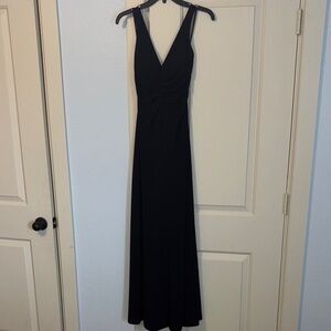 White House Black Market Black maxi Dress gown formal 0